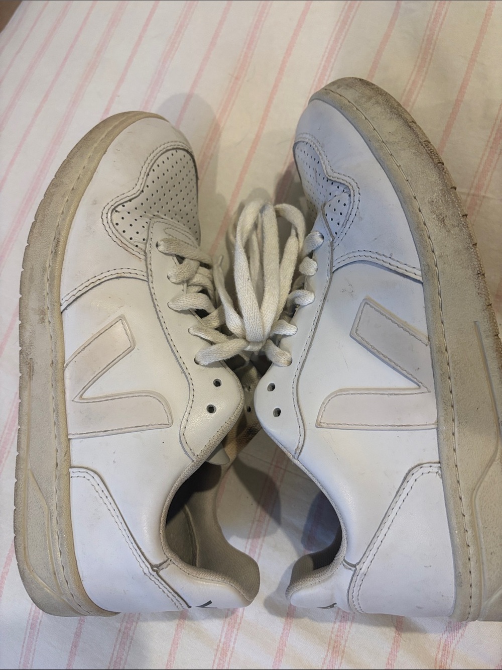 Veja White Leather Sneakers - Men's Casual Trainers